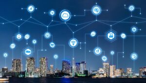 A connected city powered by technology and devices