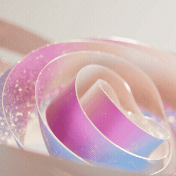 A decorative purple, pink, and blue abstract image